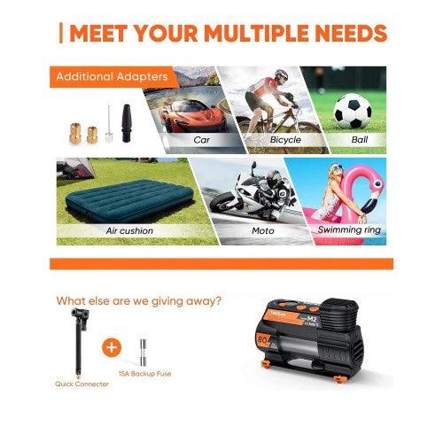 120W Rechargeable Portable Air Compressor with LED Digital Display - Toytexx 120W Rechargeable Portable Air Compressor with LED Digital Display - Toytexx